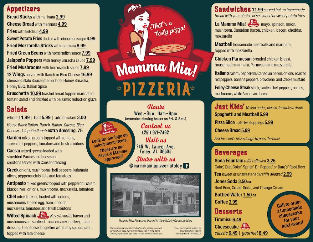 Mamma Mia! Pizzeria Cheese Bread